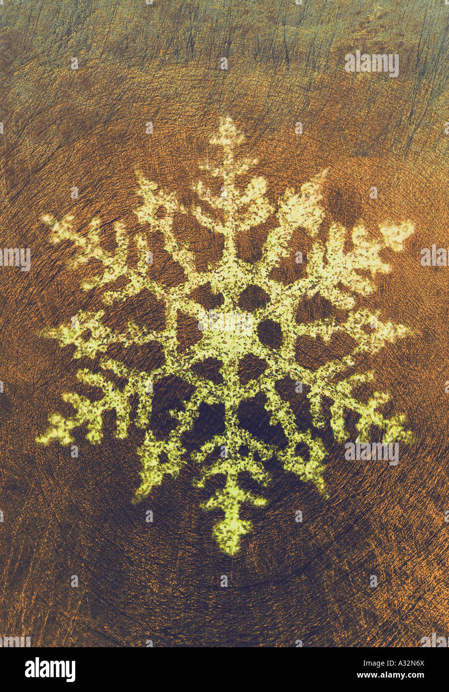 Illustrazione del fiocco di neve Foto Stock