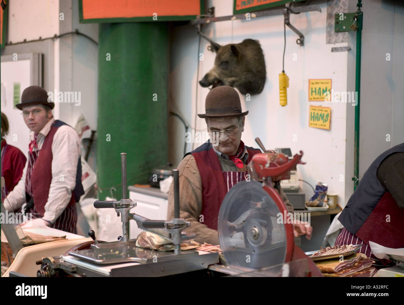 Macellerie a Borough Market Foto Stock