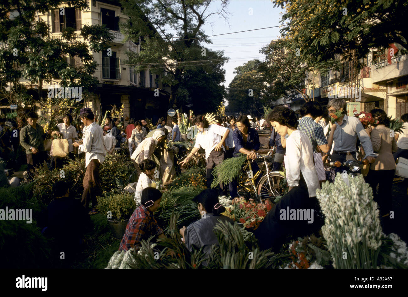 Il mercato dei fiori , Ho Chi Minh (Saigon) Vietnam Foto Stock