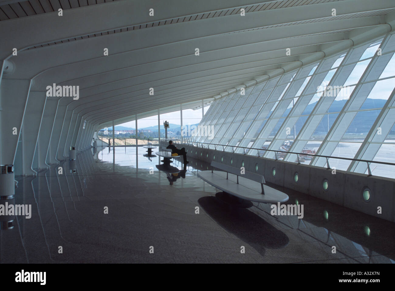 Bilbao Airport Terminal, Spagna Foto Stock