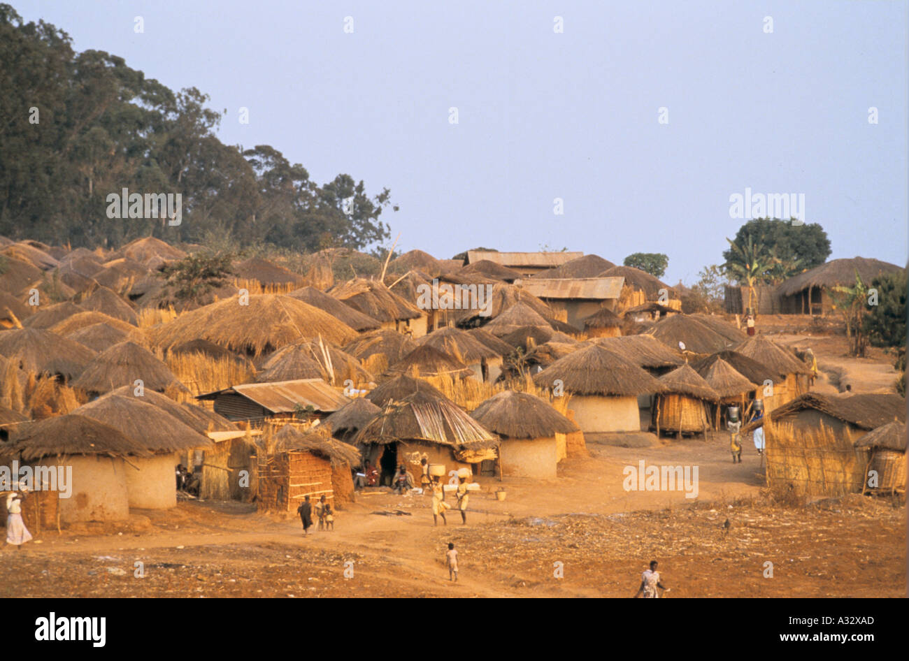 Per i rifugiati mozambicani camp Malawi 1992 Foto Stock