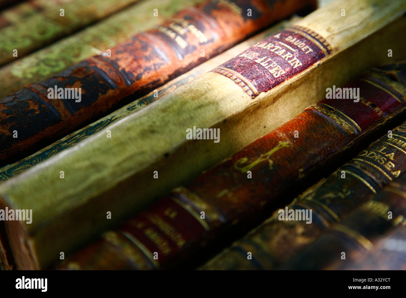 ba di vecchi libri Foto Stock