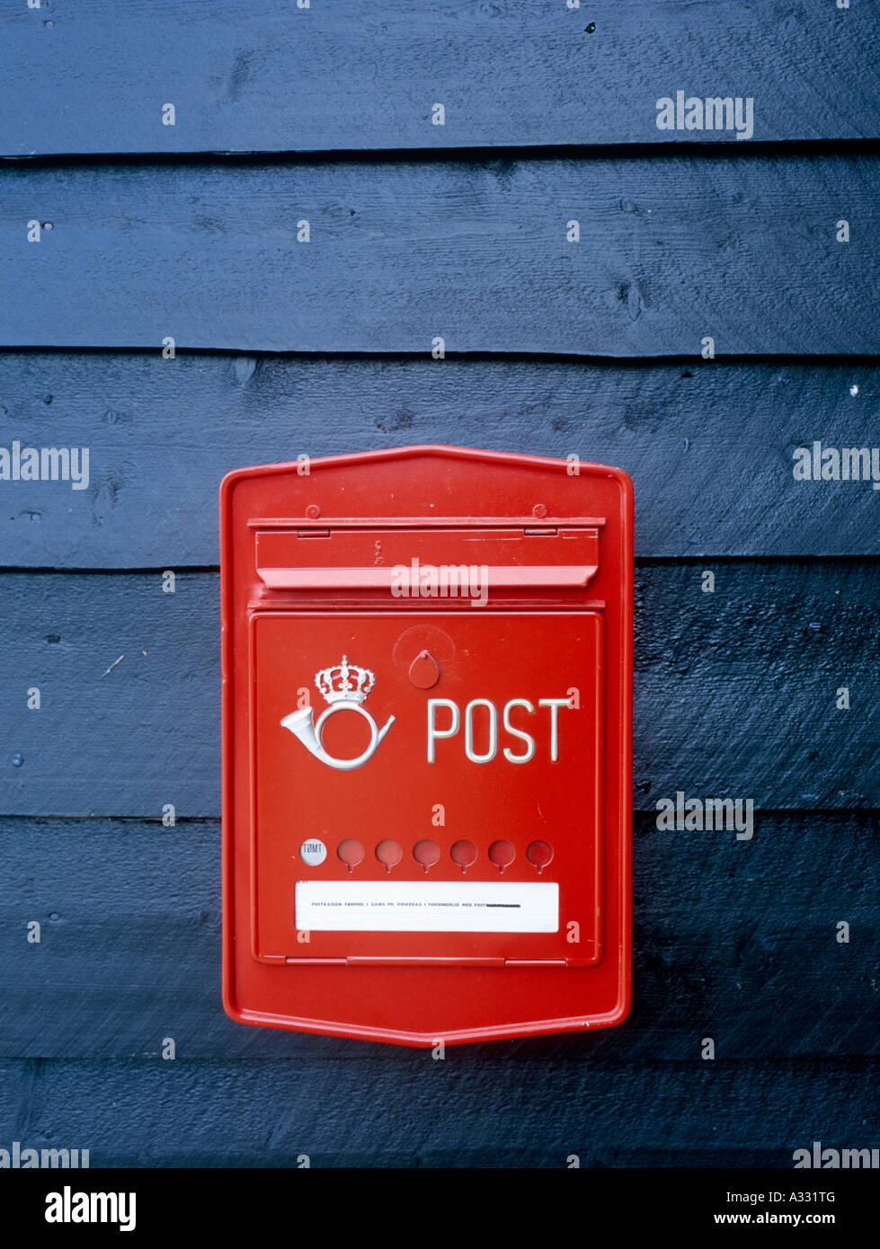 Una cassetta postale, Norvegia Foto Stock