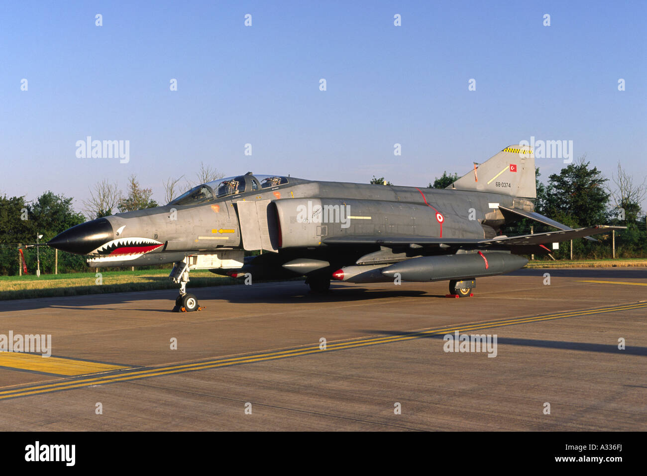 McDonnell Douglas F-4 F-4E Phantom azionata dall'aviazione turca Foto Stock