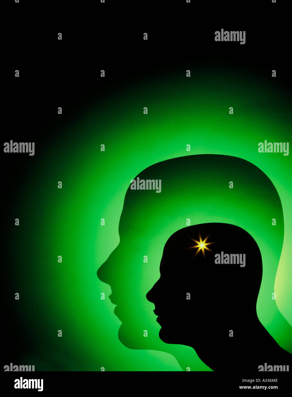 La creatività del pensiero concetto 8E9 Foto Stock