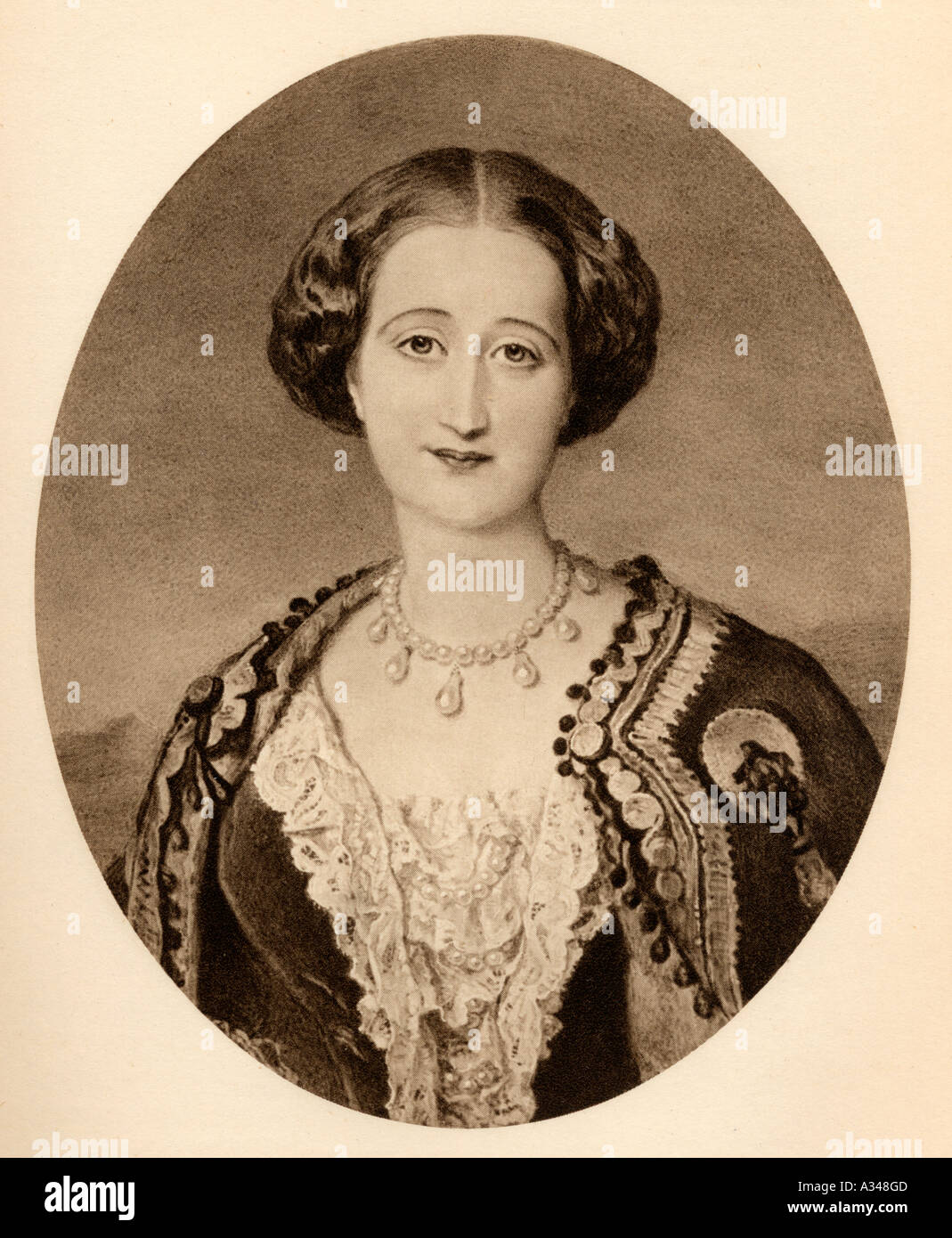 María Eugenia Ignazia Augustina de Palafox y Kirkpatrick, XVI Contessa di Teba, xv Marchesa di Ardales, 1826 - 1920. Foto Stock