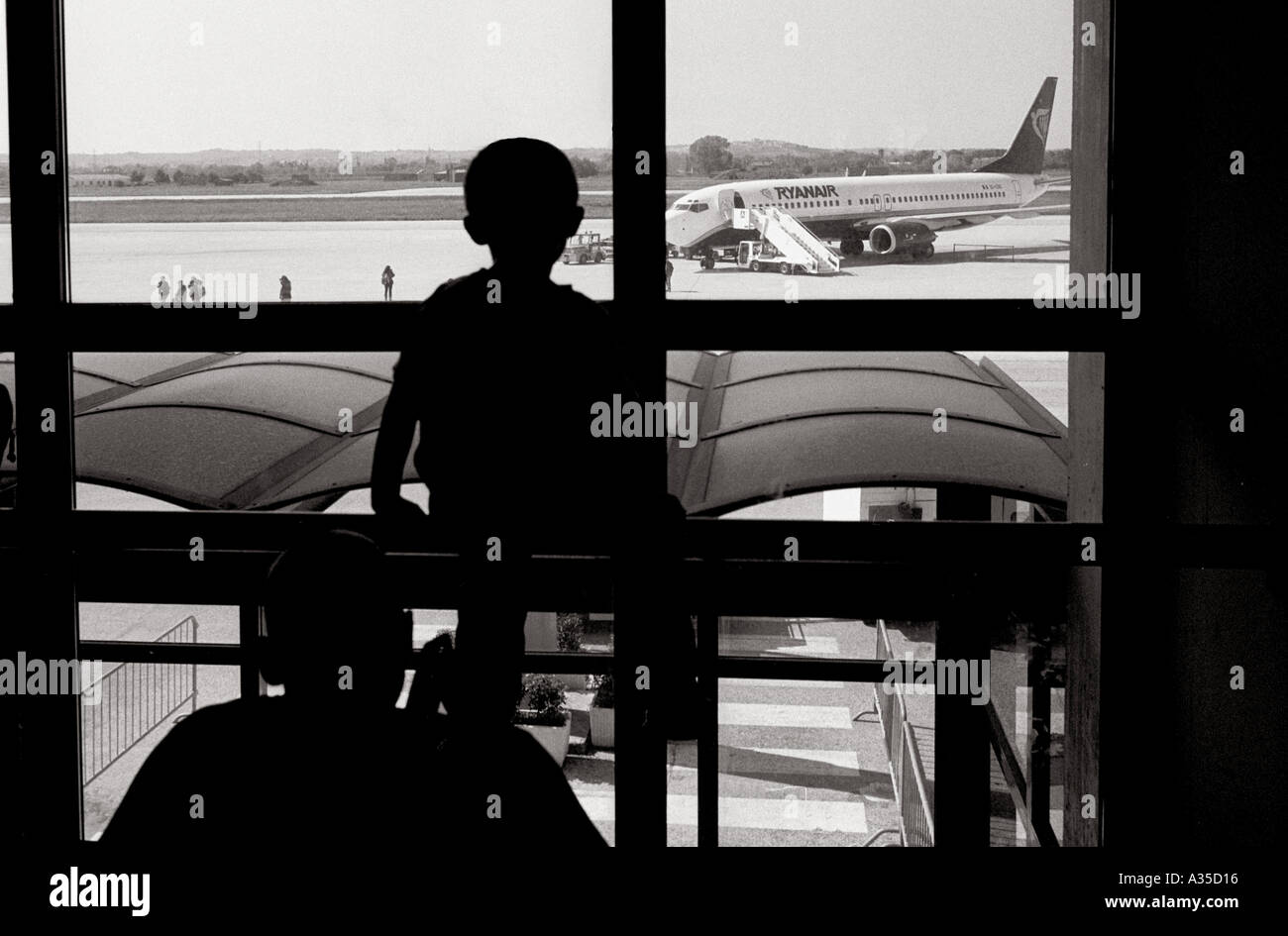 Aeroporto di Ancona Italia Foto Stock