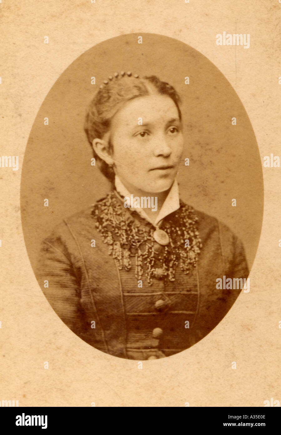 La donna nell'anno 1900 Foto Stock