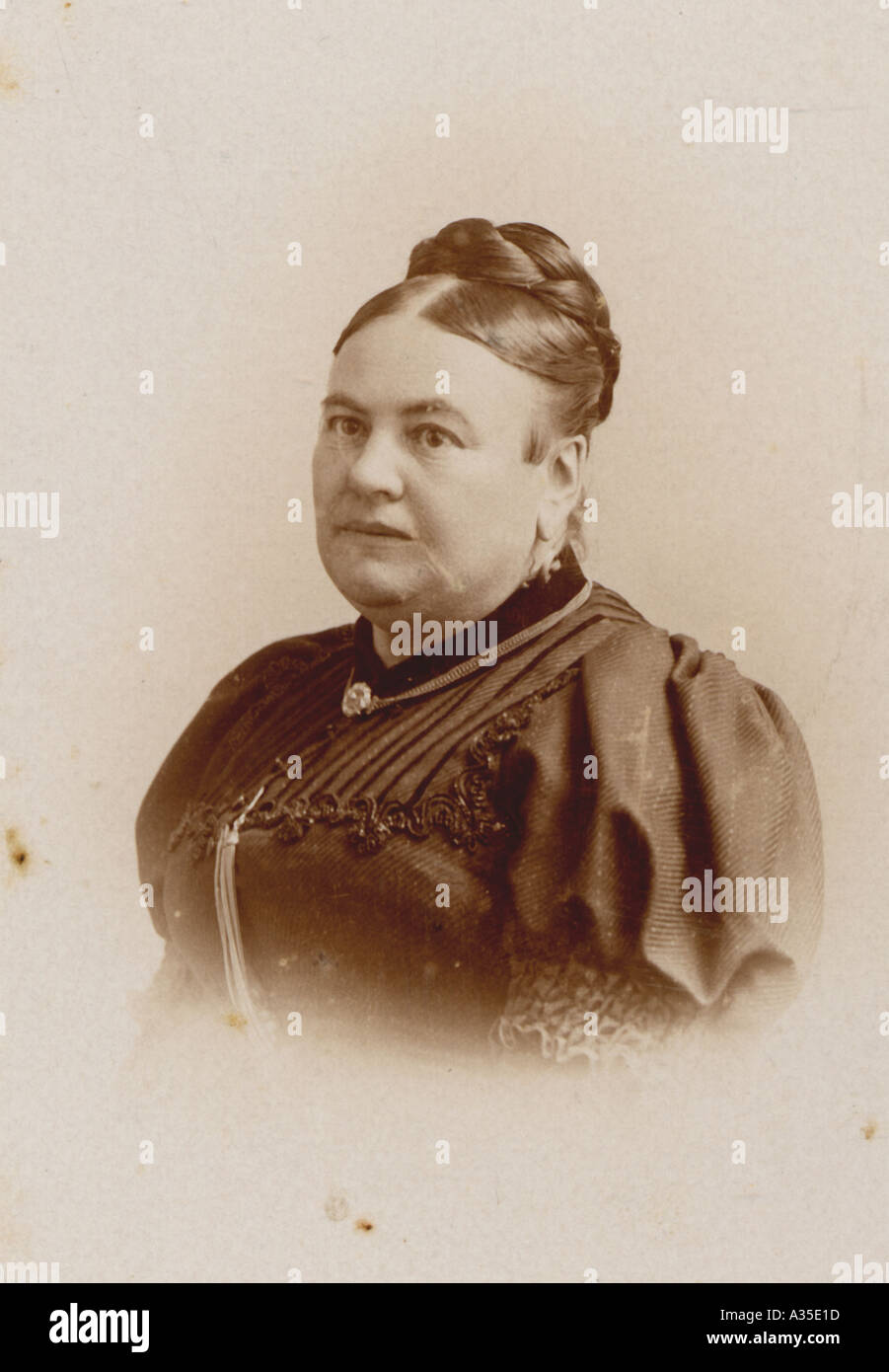 Ritratto di una donna nell'anno 1901 foto storiche photographica Foto Stock