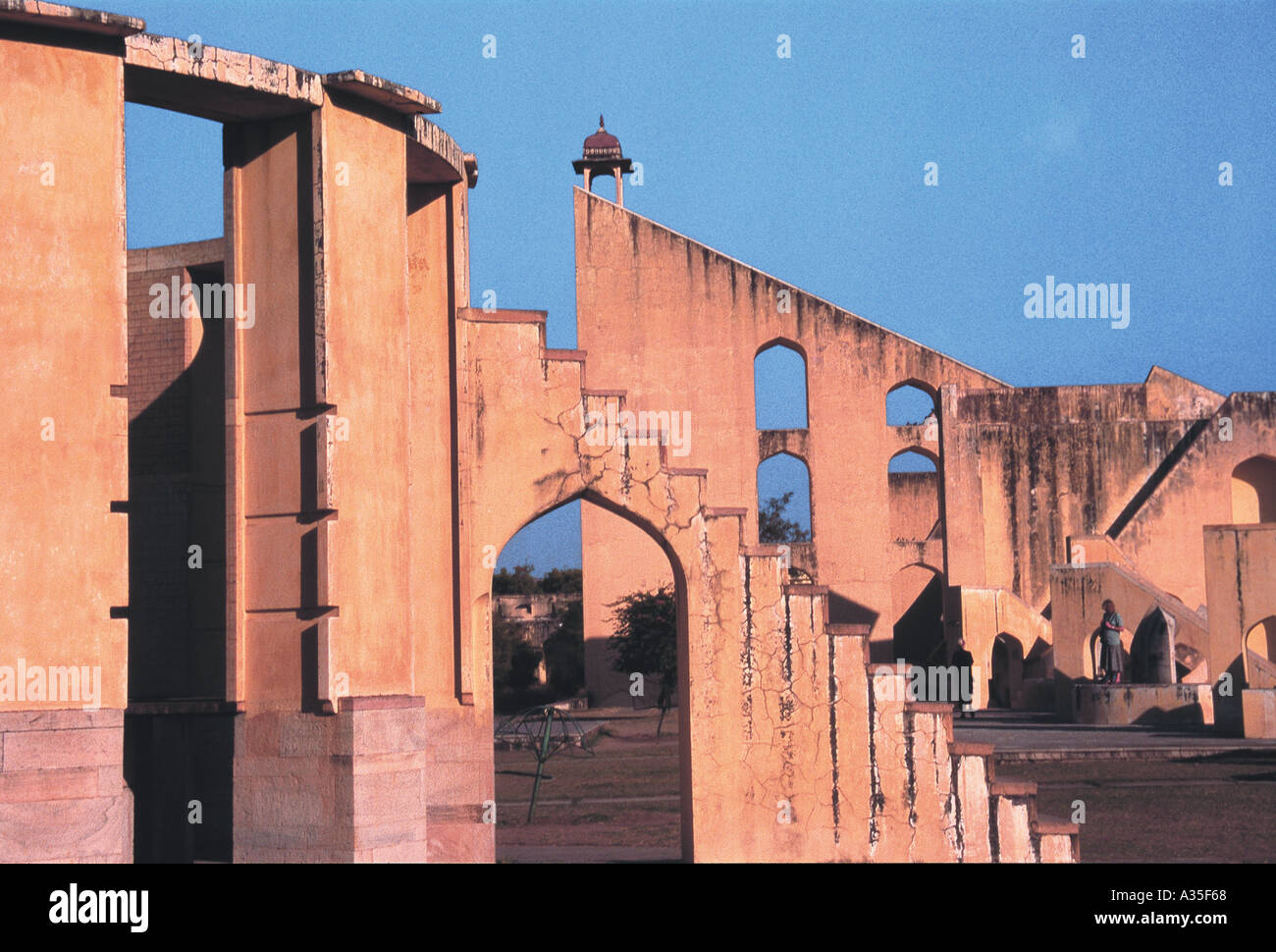 Jantar Mantar, osservatorio astronomico, Delhi, India, architettura indiana Foto Stock