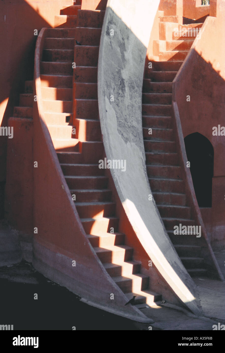 Jantar Mantar, osservatorio astronomico, Delhi, India, architettura indiana Foto Stock