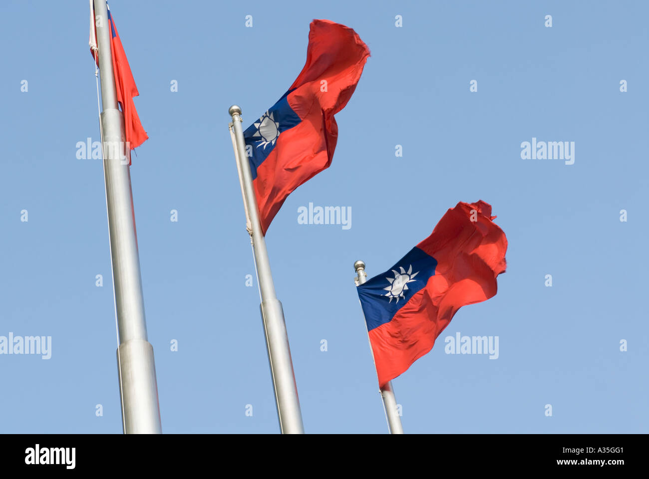 Bandiera di Taiwan Taipei repubblica di cina Foto Stock