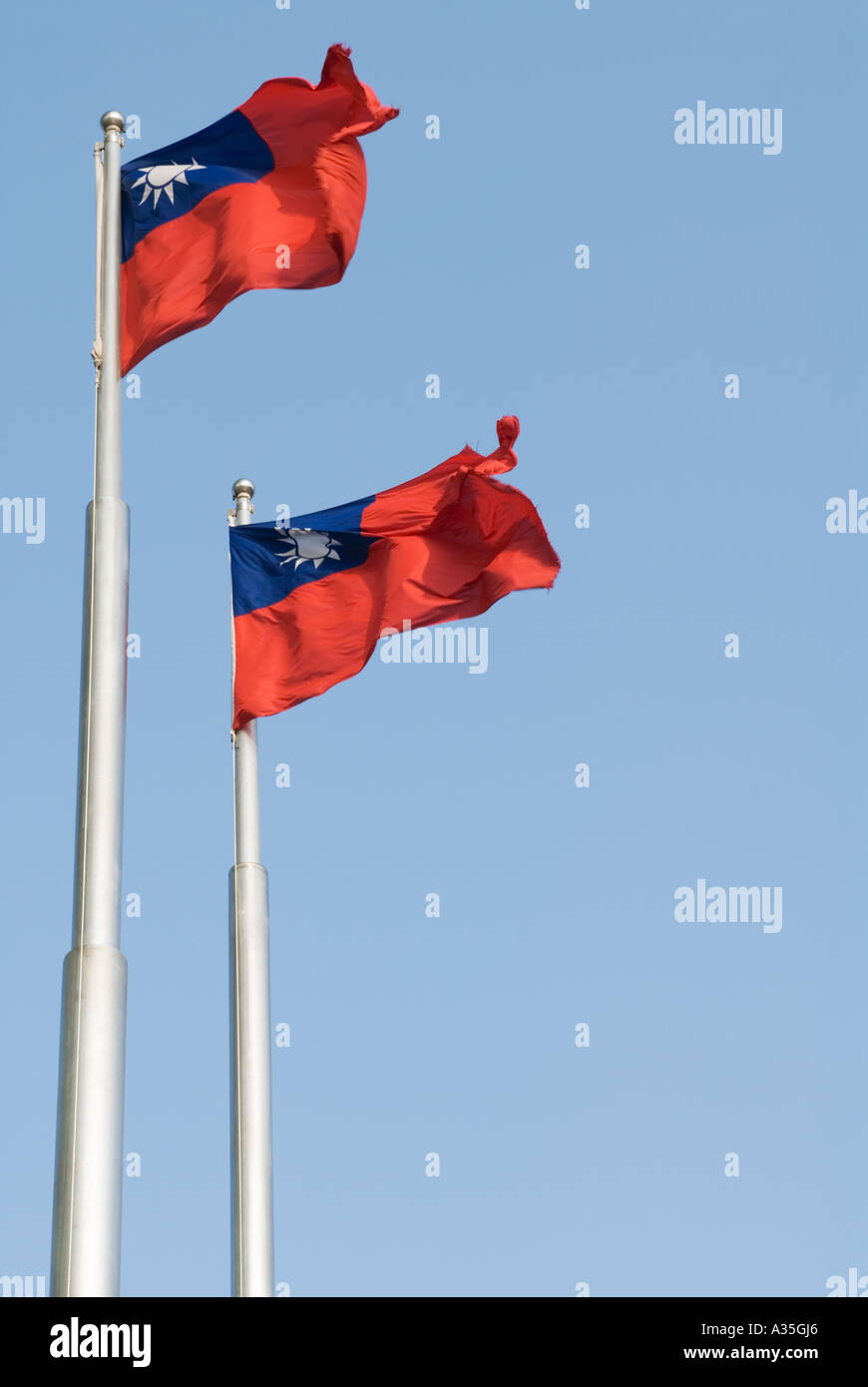 Bandiera di Taiwan Taipei repubblica di cina Foto Stock