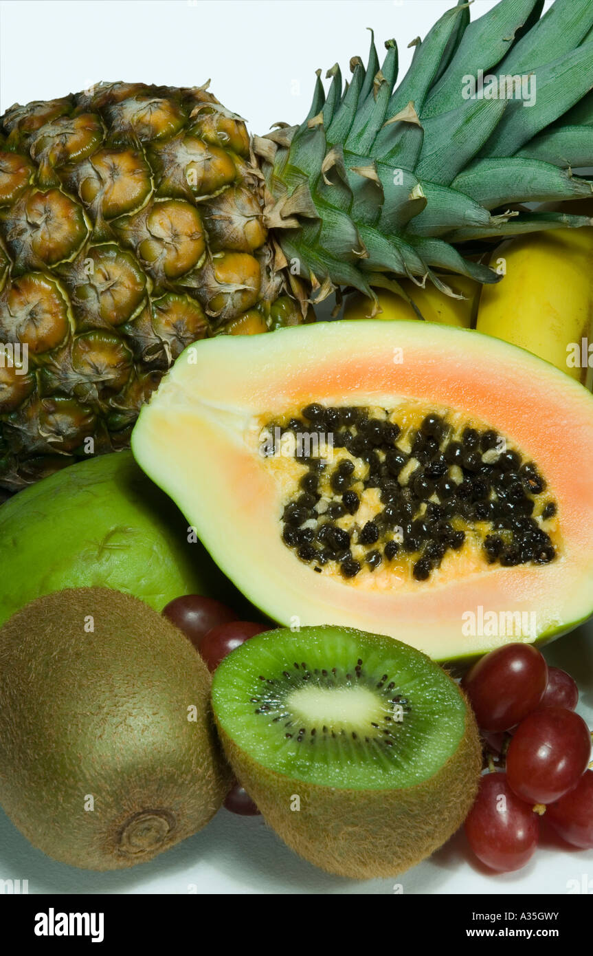 Primo piano di frutta fresca Foto Stock