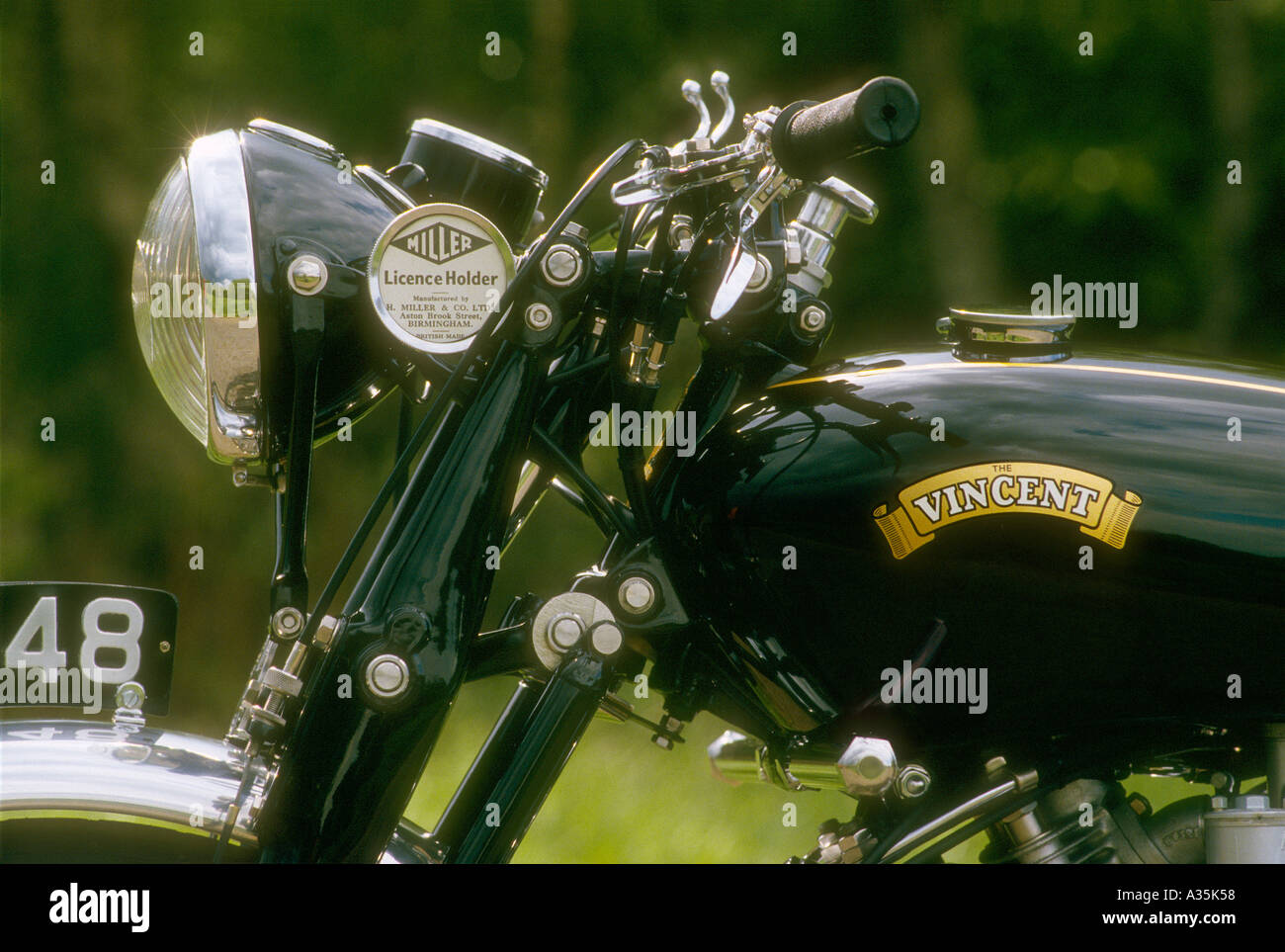 Vincent Rapide classic motociclo Foto Stock