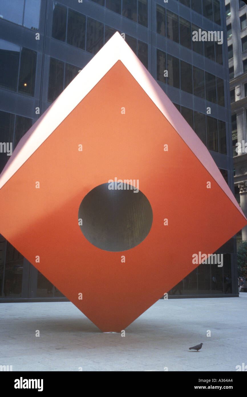 Isamu Noguchi's cube Foto Stock