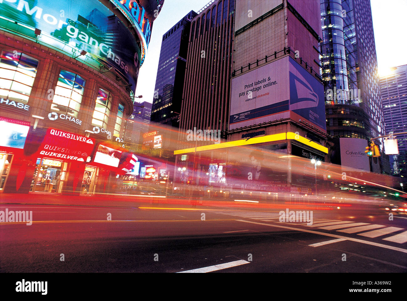 L'America,New York,Road,modo,street,Broadway,headligh Foto Stock