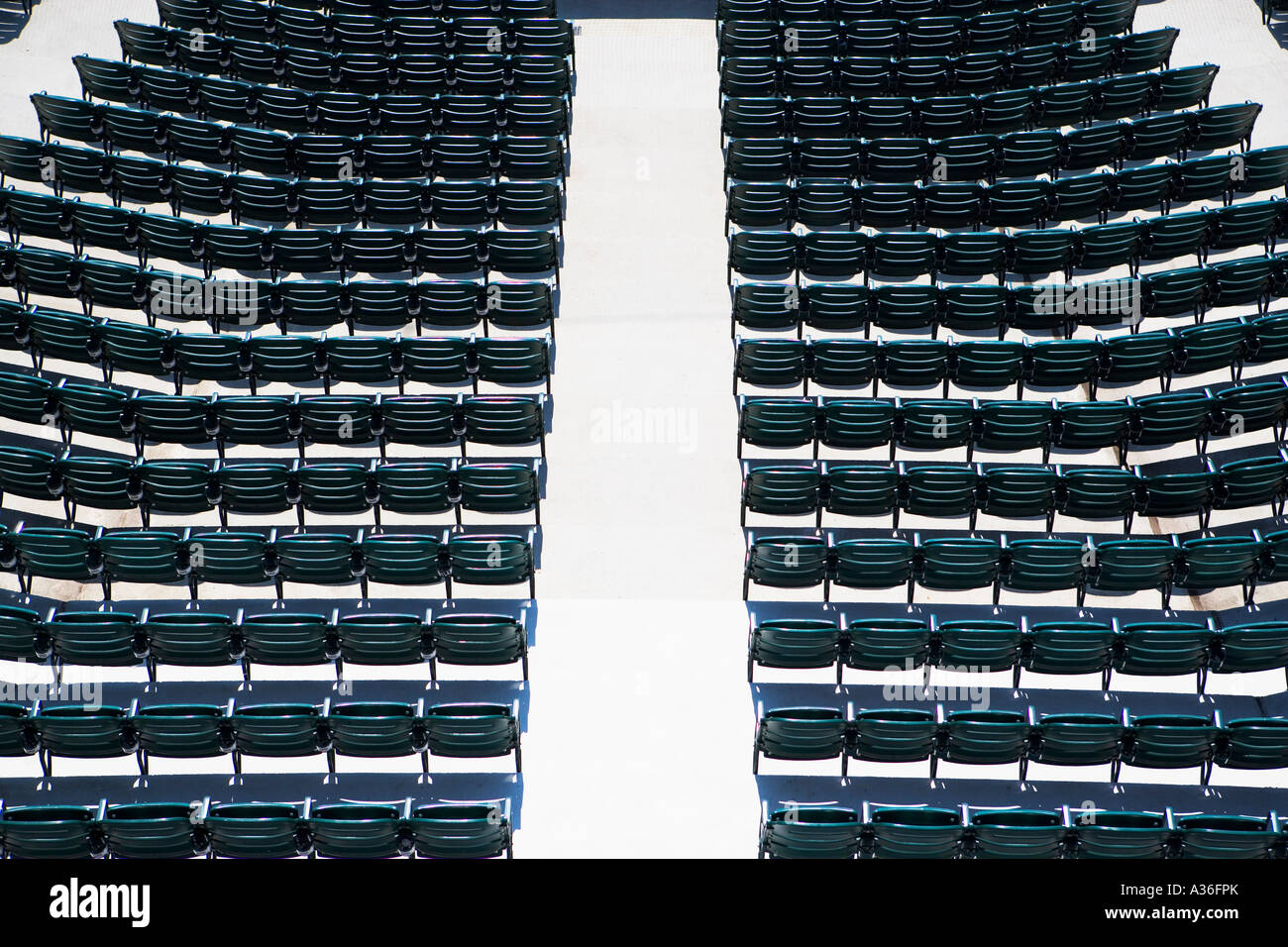 Posti a sedere stile stadio, sedi Foto Stock