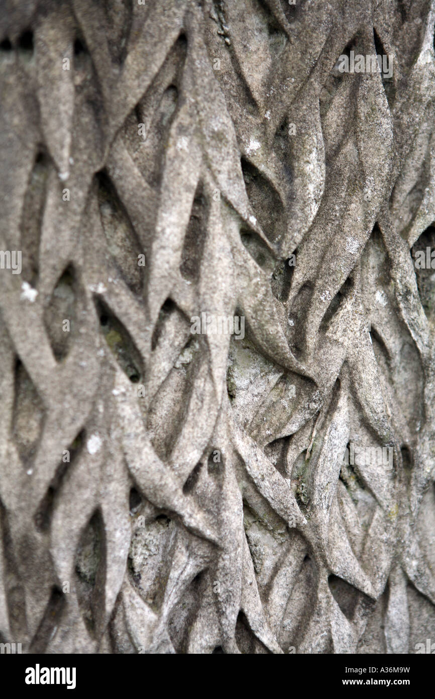 Dettaglio di lapidi in Kensal Green cemetery, Londra UK. Foto Stock