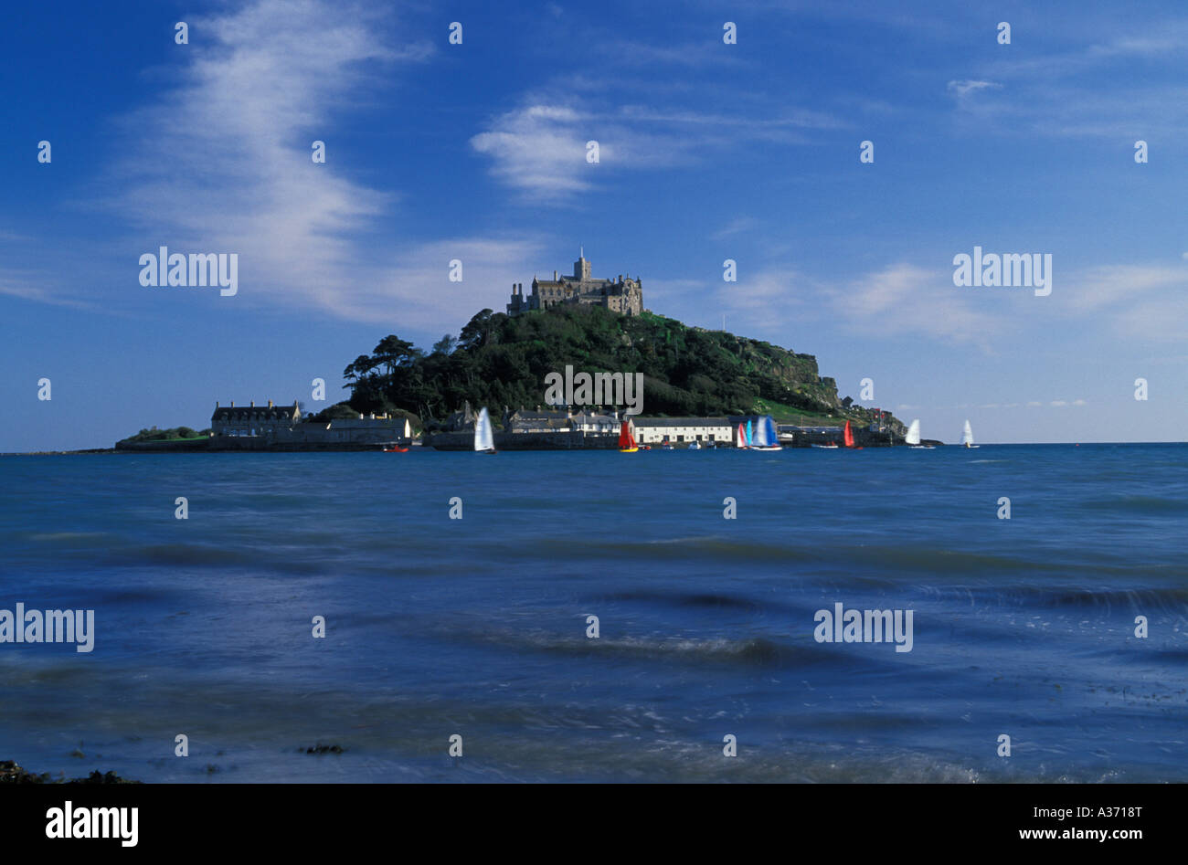 St Michaels Mount, Marazion, Cornwall, Regno Unito Foto Stock