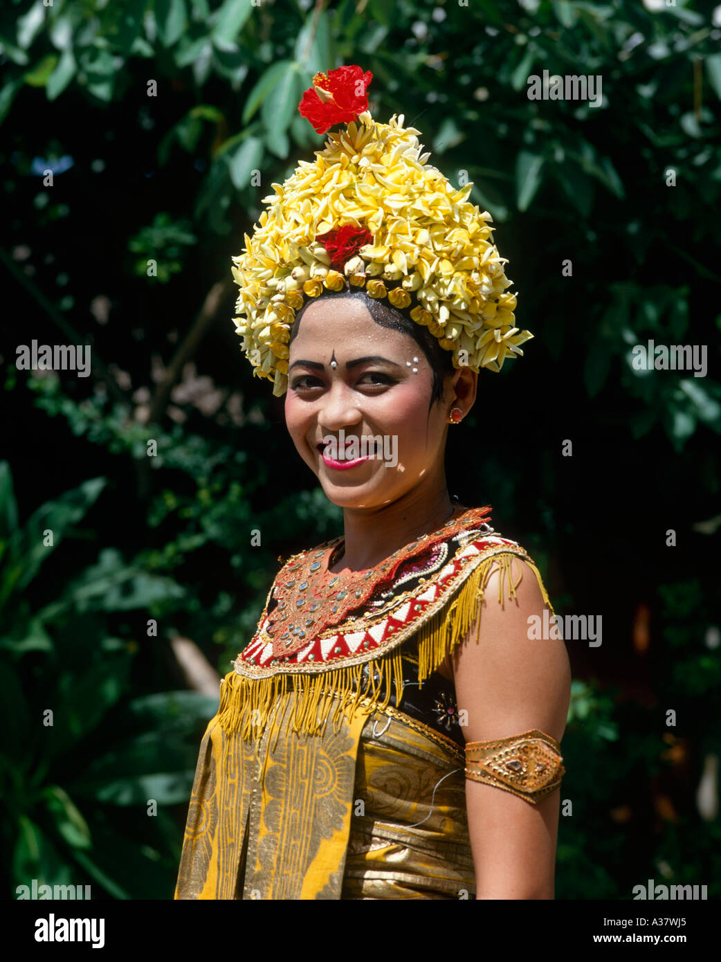 Il tradizionale design Balinese ballerino, Kuta Bali, Indonesia Foto Stock