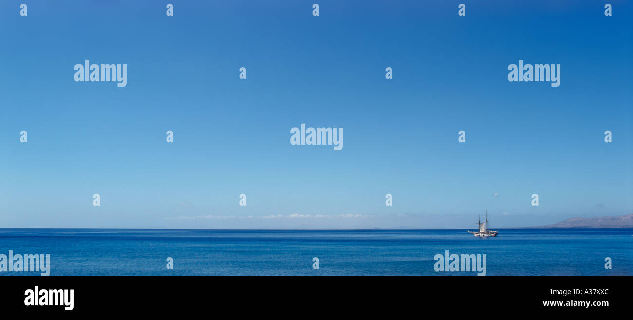 Goletta escursione in mare aperto, Puerto del Carmen, Lanzarote, Isole Canarie, Spagna Foto Stock