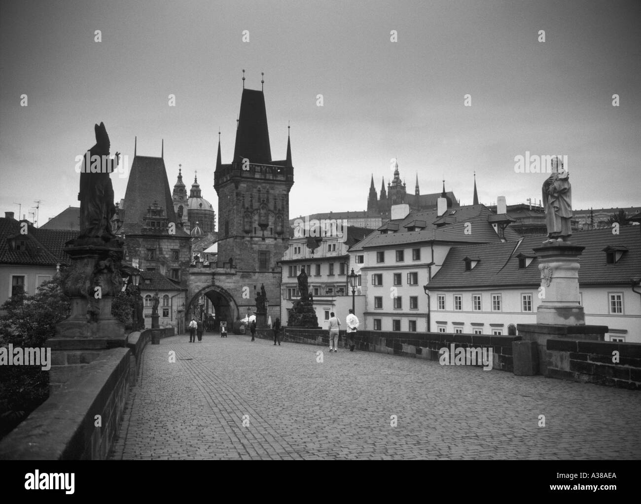 Repubblica Ceca Praga Ponte Carlo (Karluv Most) Foto Stock