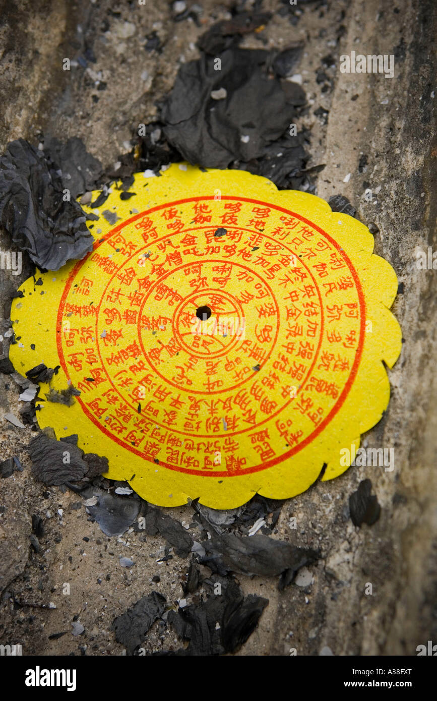 Ching ming - Molla pulizia grave, Hong Kong Foto Stock
