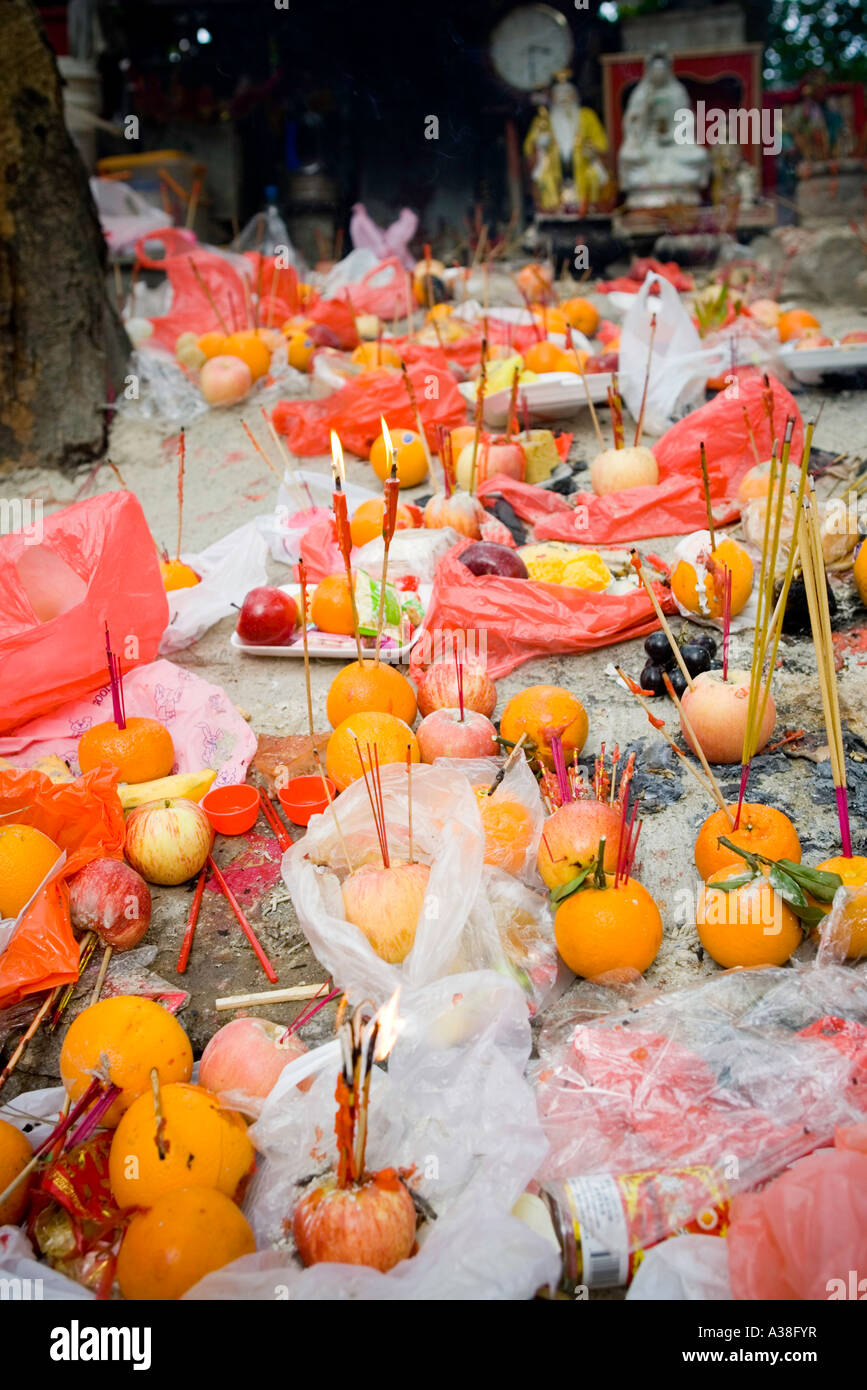 Ching ming - Molla pulizia grave, Hong Kong Foto Stock