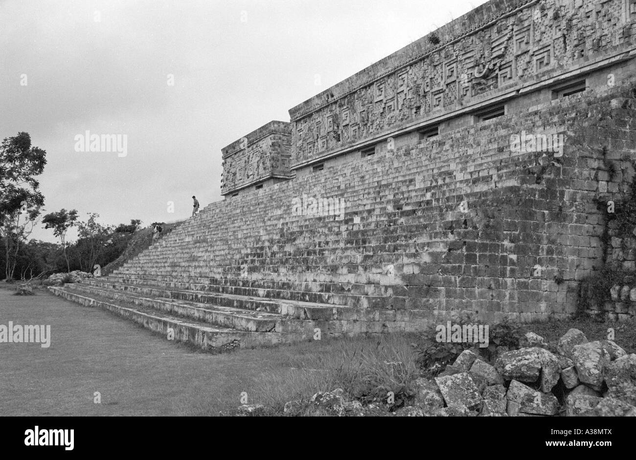 Le rovine maya di Uxmal, Messico Foto Stock