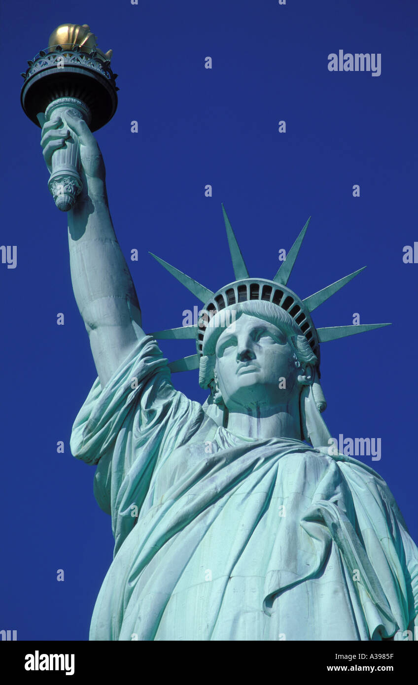 Stati Uniti New York New York Statua della Libertà Foto Stock