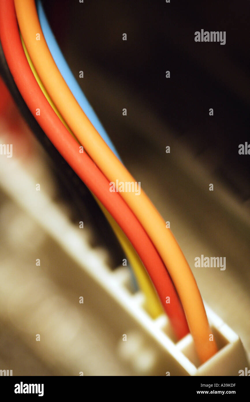 Sistema di cablaggio Foto Stock