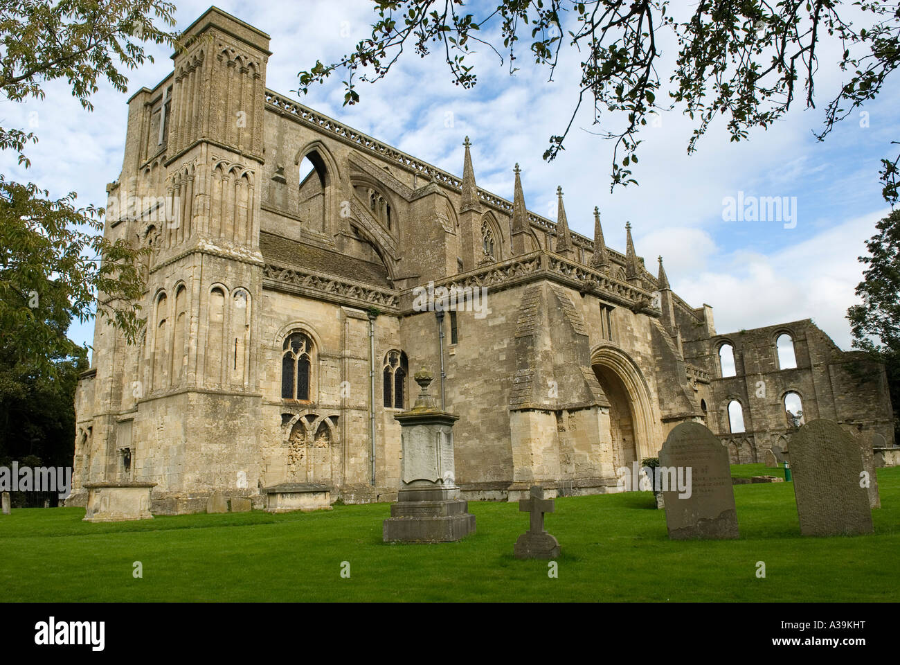 Malmesbury Abbey, Wiltshire, Inghilterra Foto Stock