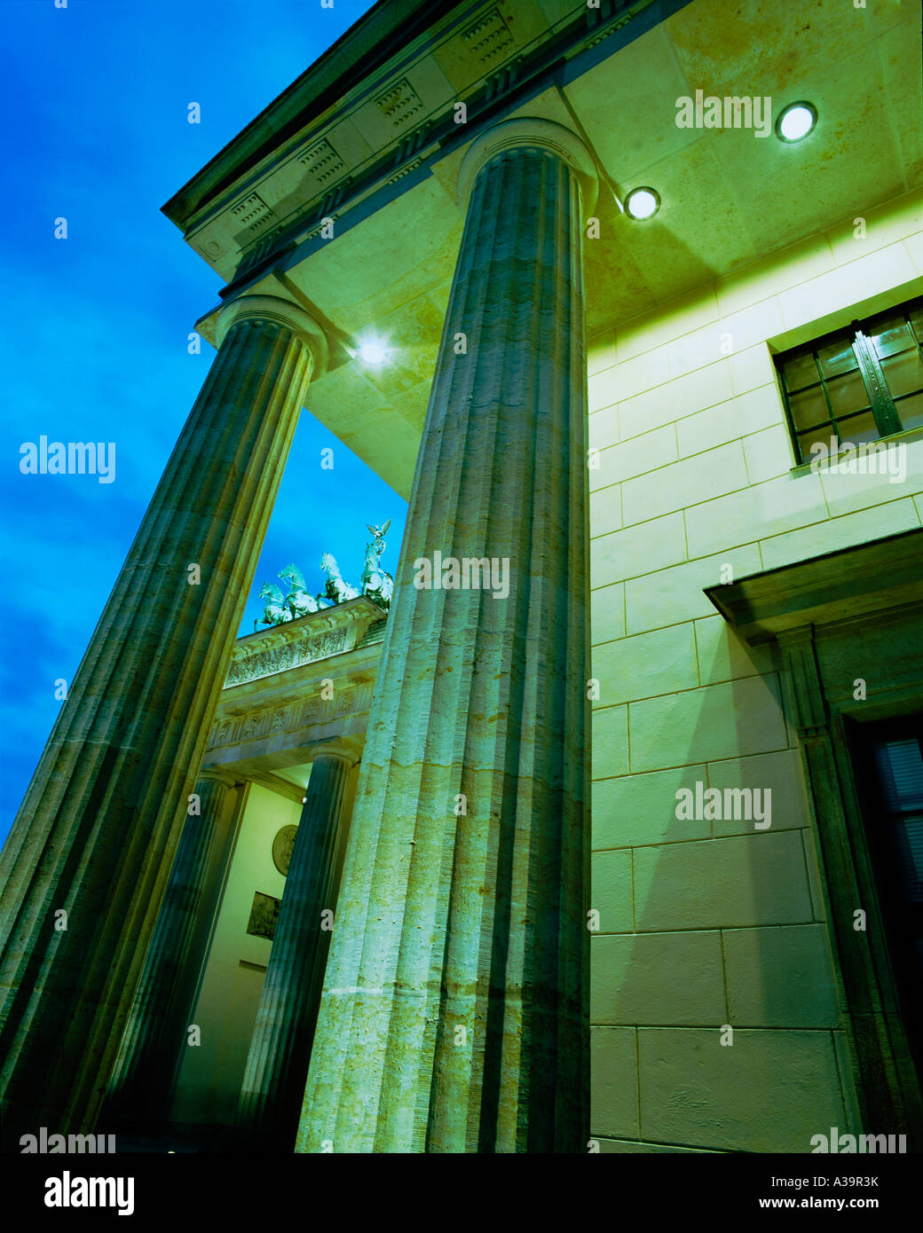 Berlin Brandenburg Gate quadriga Foto Stock