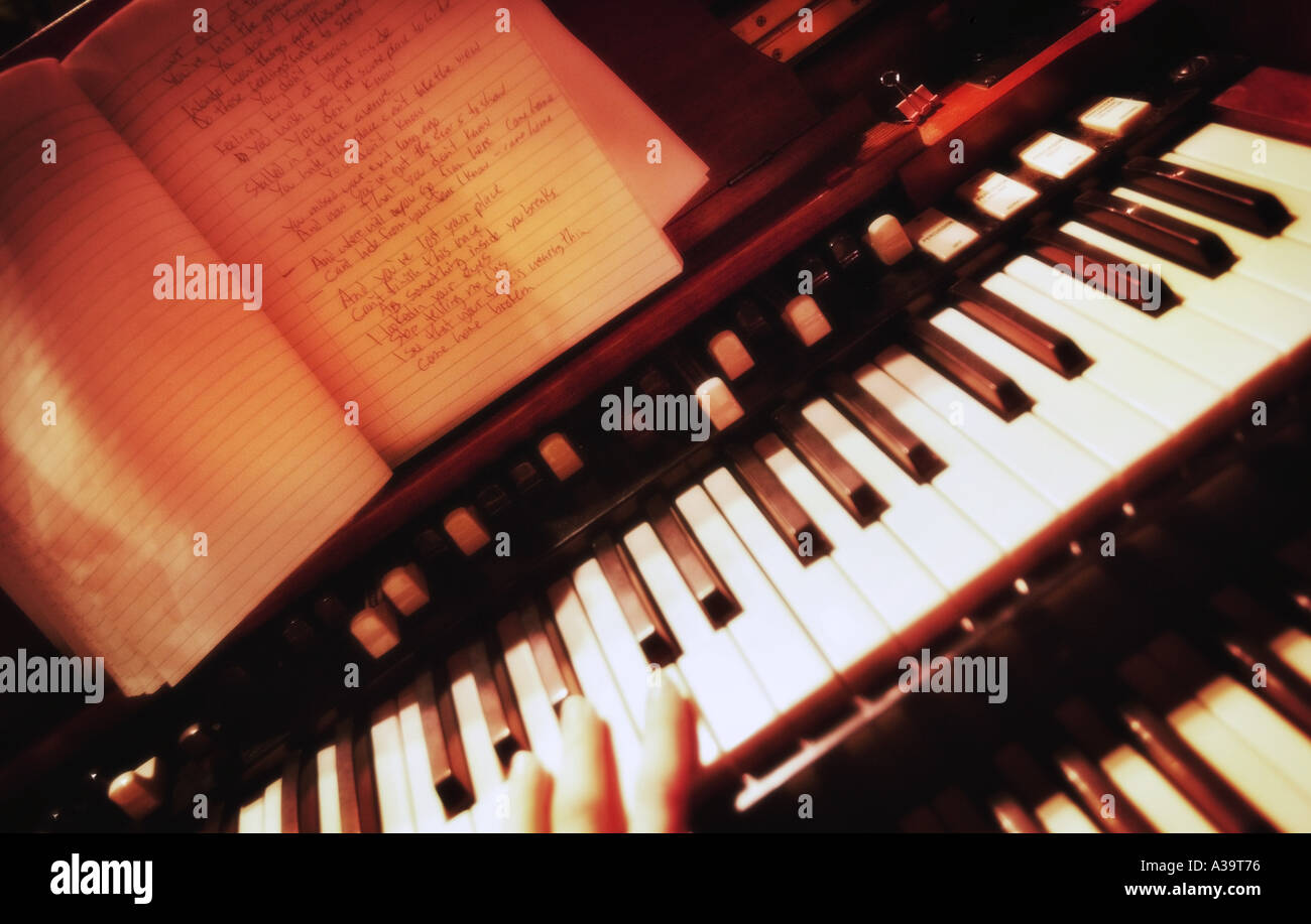 Un pianoforte Foto Stock