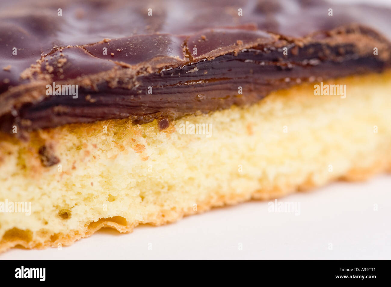 Jaffa cake vista in sezione Foto Stock