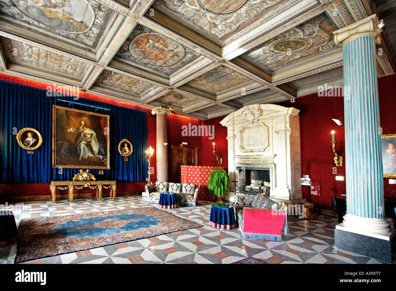 Francia Nizza Promenade des Anglais Hotel Negresco interieur salone di lusso Foto Stock