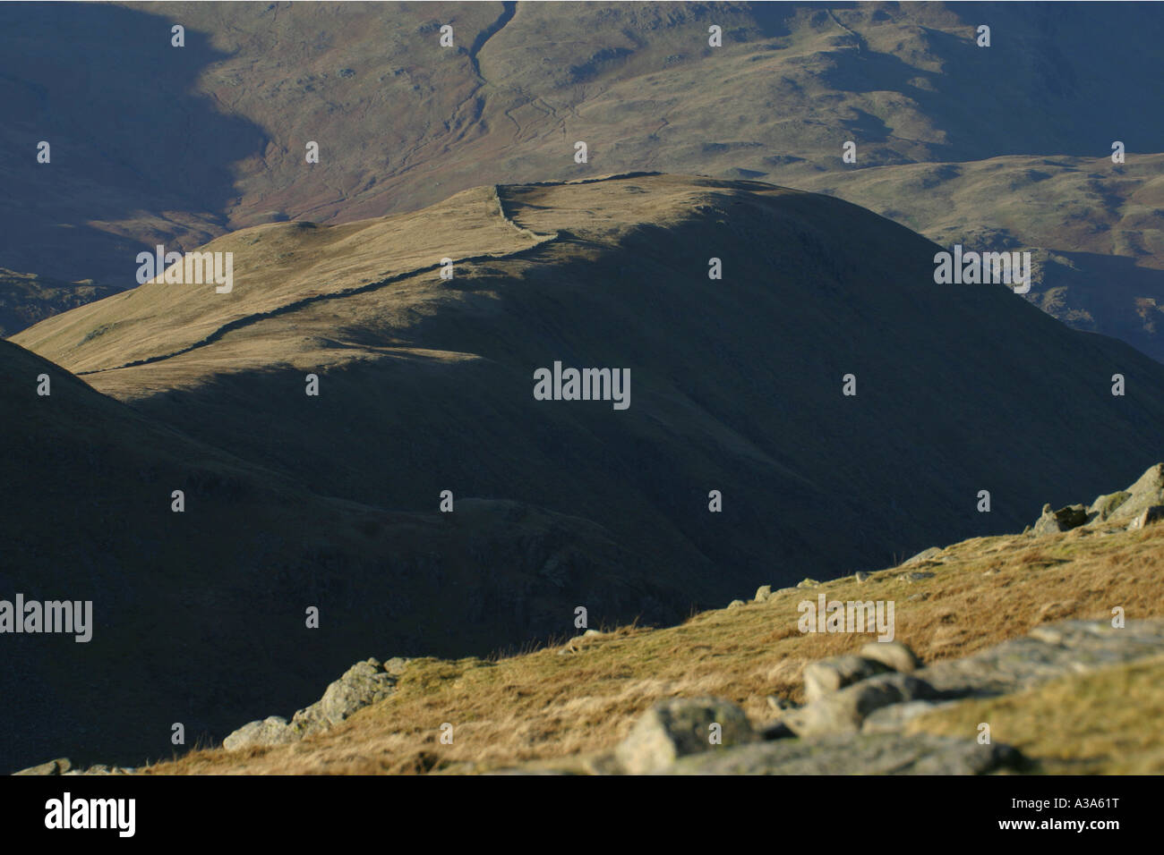 Hartsop Dodd da Thornthwaite roccioso, High Street gamma, Lake District, Cumbria Foto Stock
