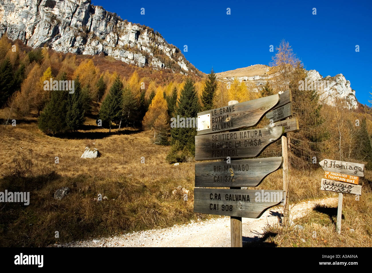 Paesaggio Di Montagna In Erto Montagna Della Regione Friuli