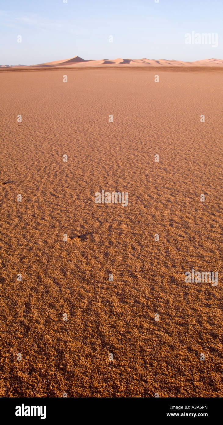 Le dune di sabbia del deserto del Sahara Libia Foto Stock