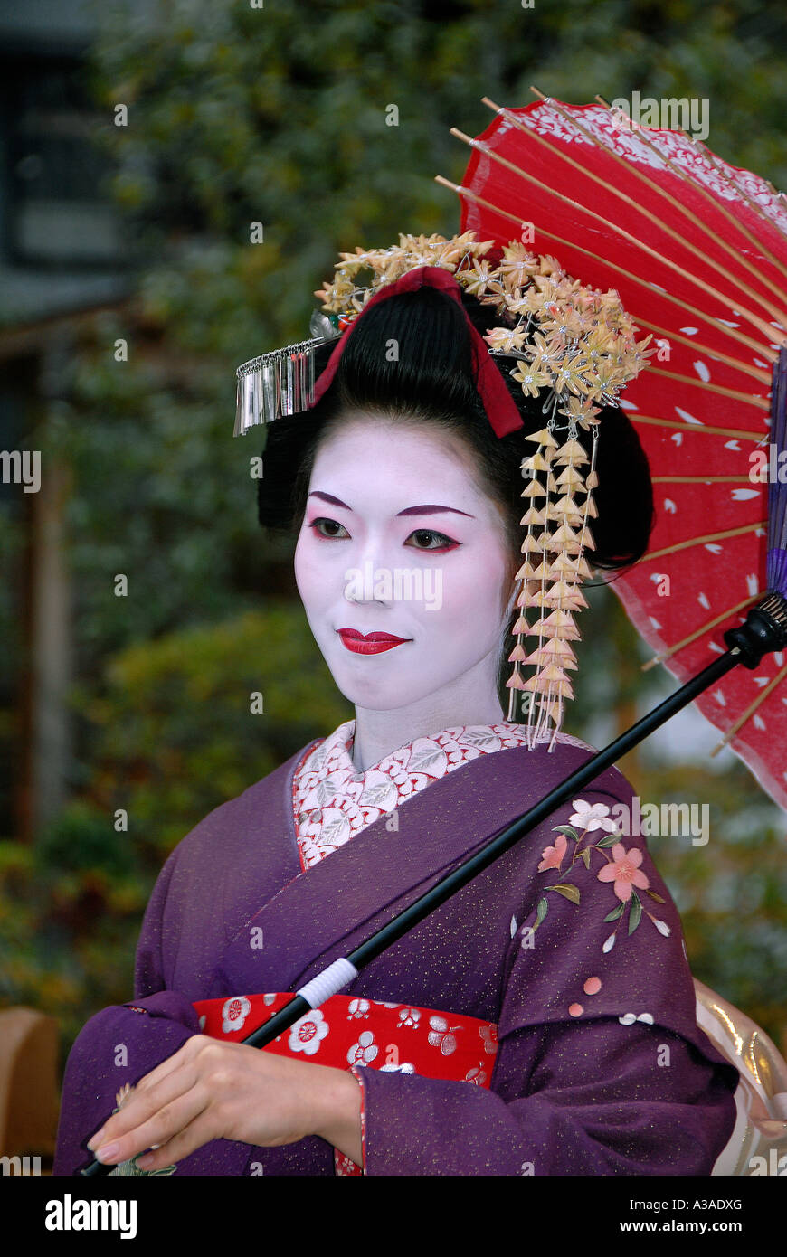 Geisha Maiko, Kyoto, Giappone Foto Stock