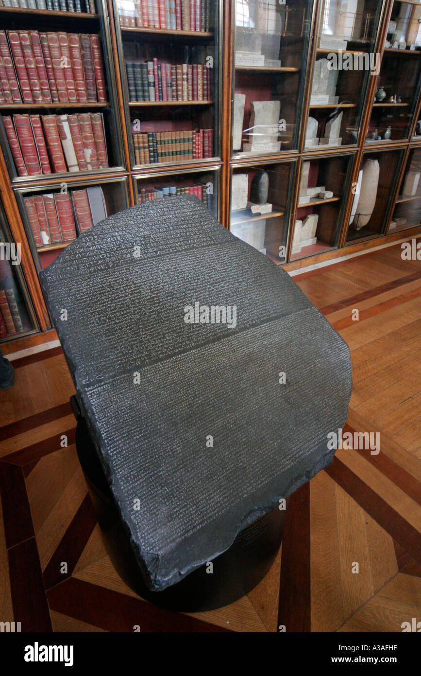 La Rosetta Stone British Museum London REGNO UNITO Foto Stock