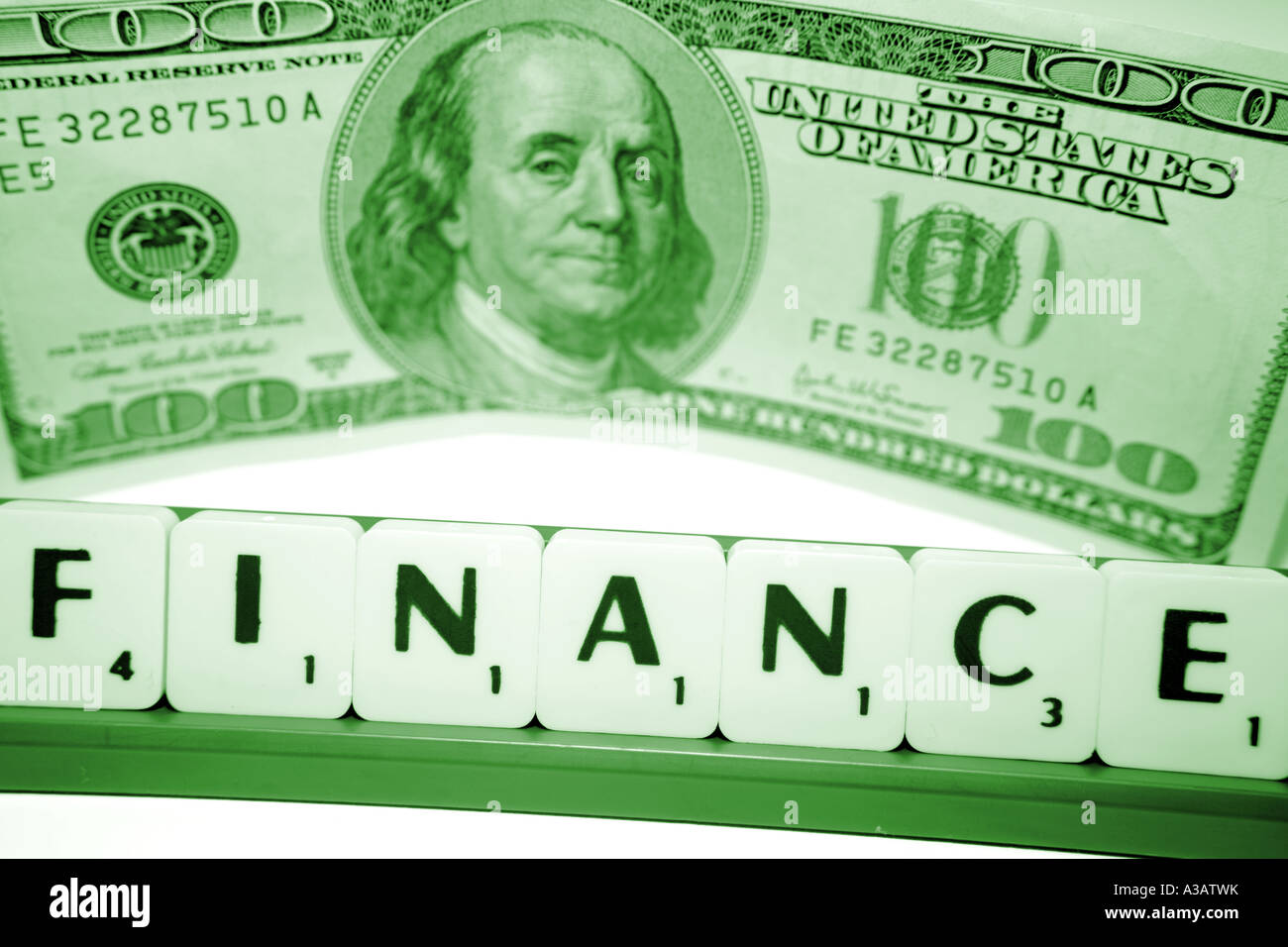 Un centinaio di dollari Foto Stock