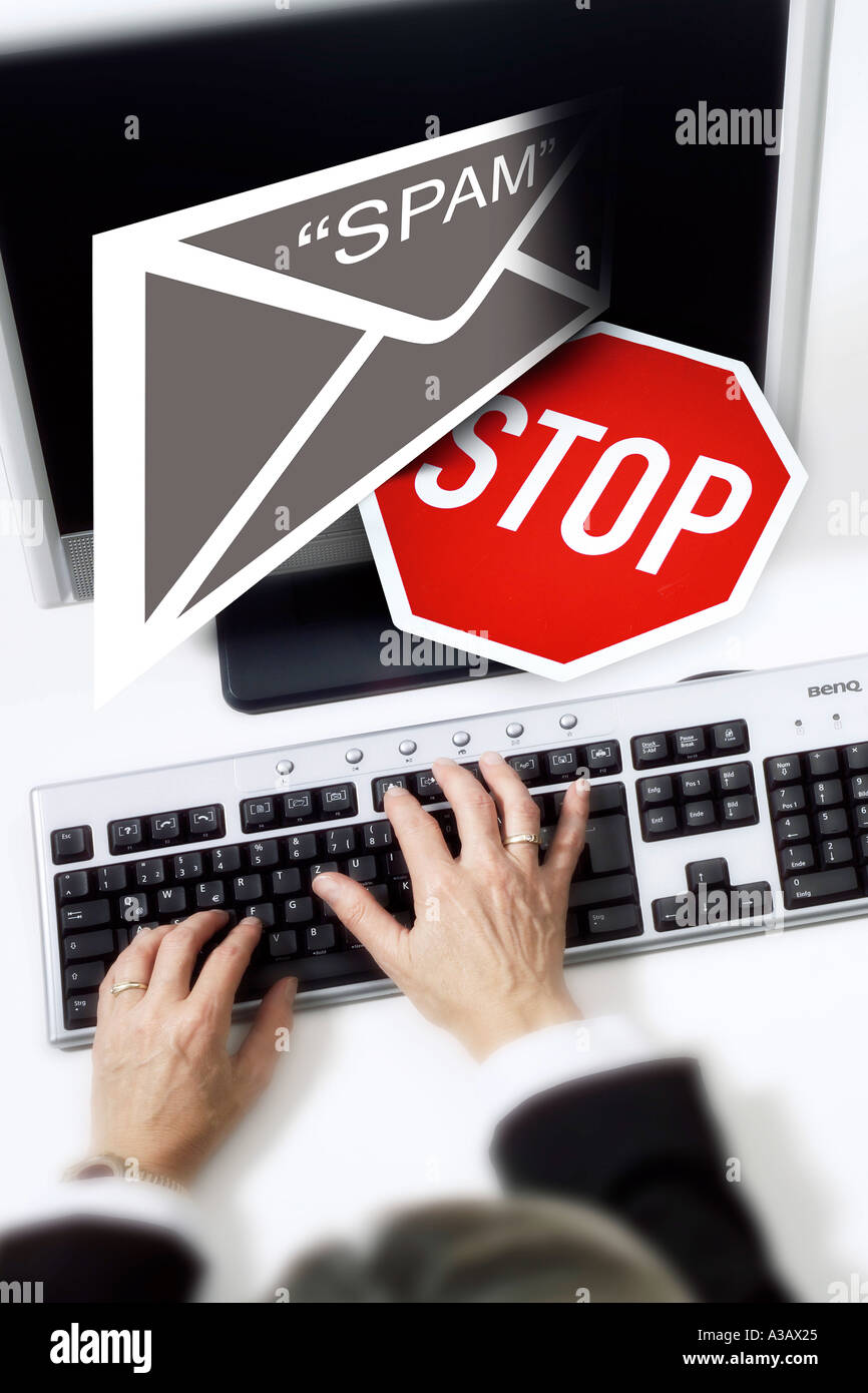 Spam-Mail Foto Stock