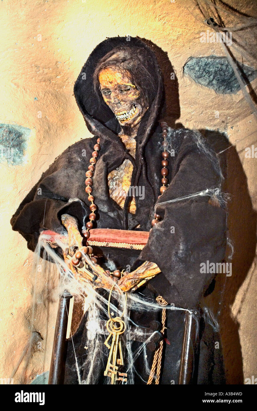 Scena di morte presso il Museo dell'Inquisizione Guanajuato Messico Foto Stock