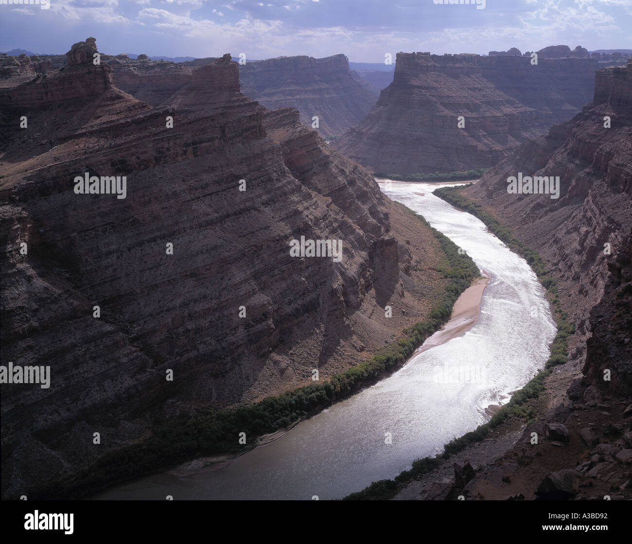 La confluenza di Canyonlands National Park nello Utah Foto Stock