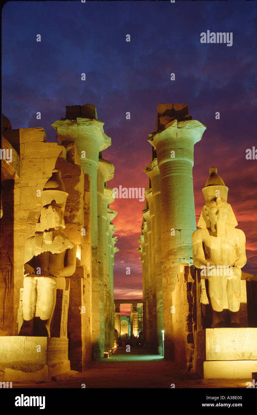 Tempio di Luxor in Egitto Foto Stock