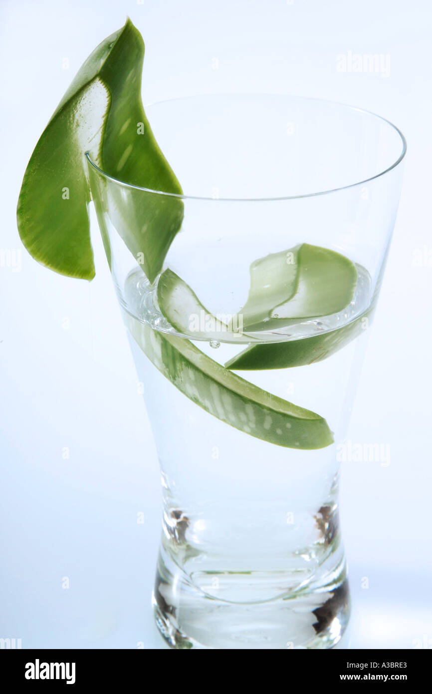 Succo di Aloe Vera Foto Stock