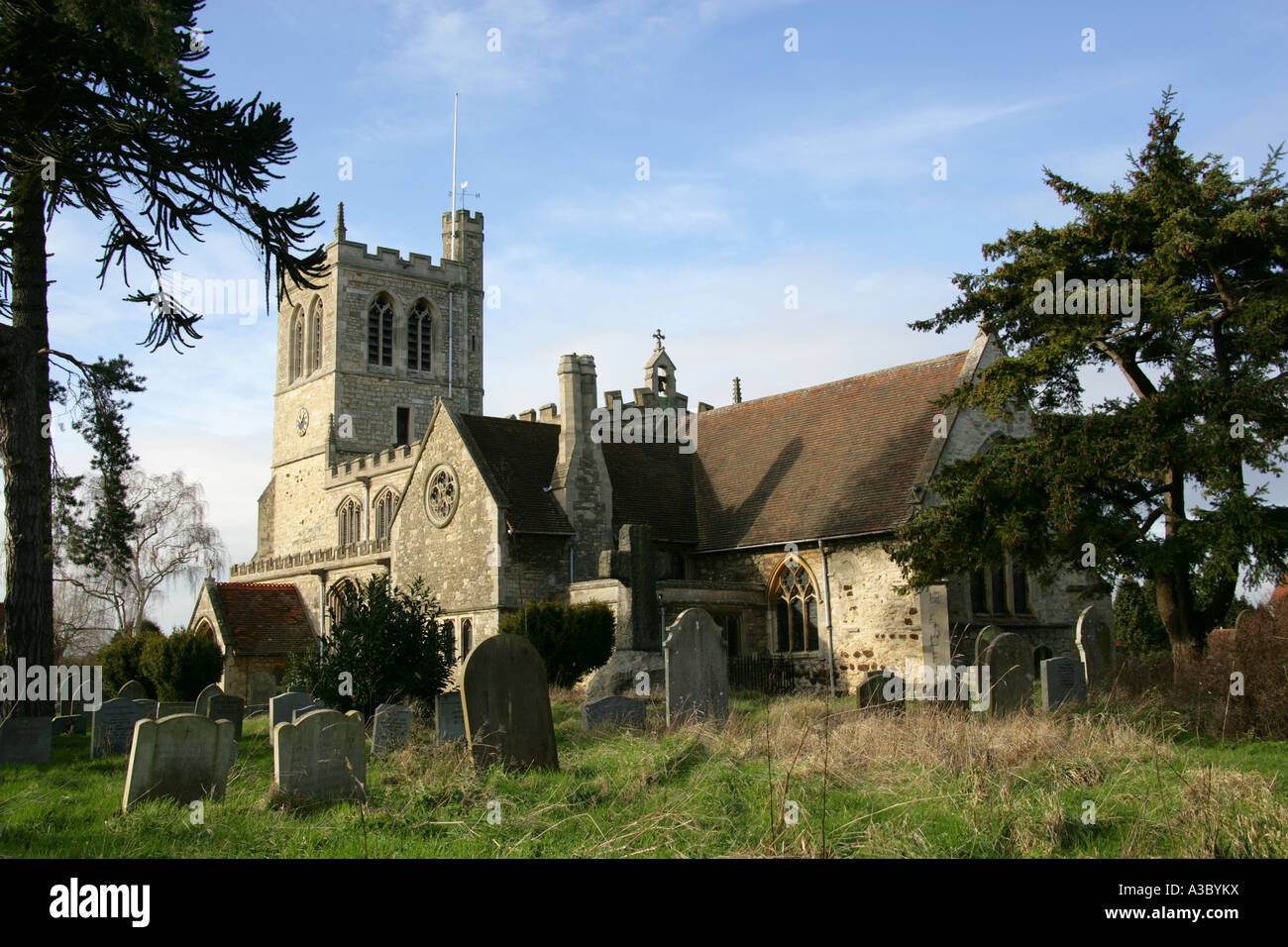 S S Pietro e Paolo Chiesa Parrocchiale, Wingrave, Buckinghamshire, UK Foto Stock