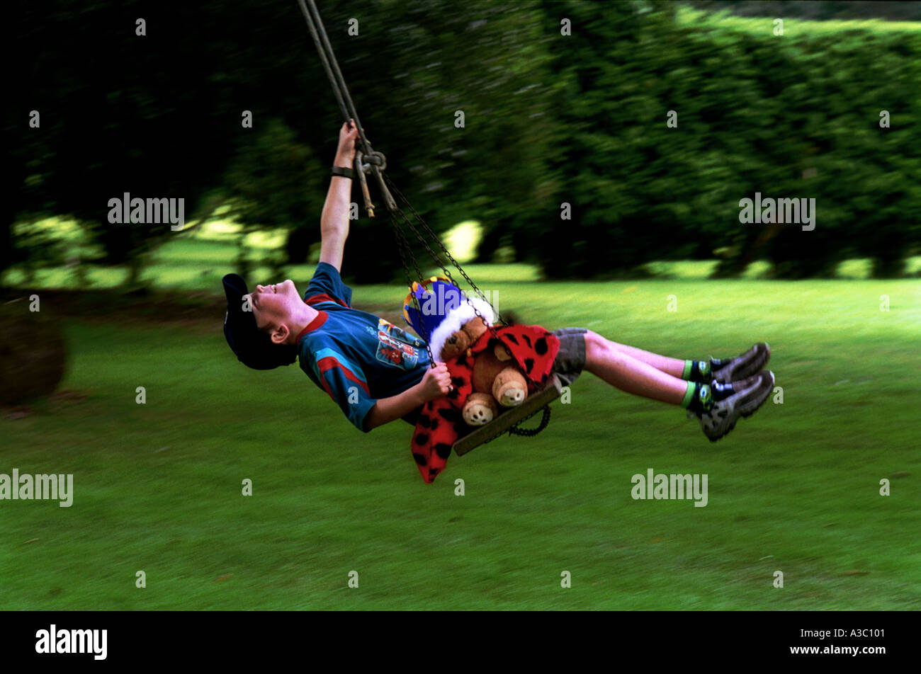TEDDY BEAR PICNIC giardini inglesi alimentare FUN ORSACCHIOTTO Foto Stock